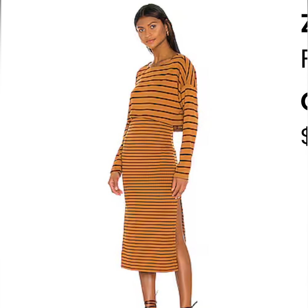 Free People Zinnia Striped Two Piece Set